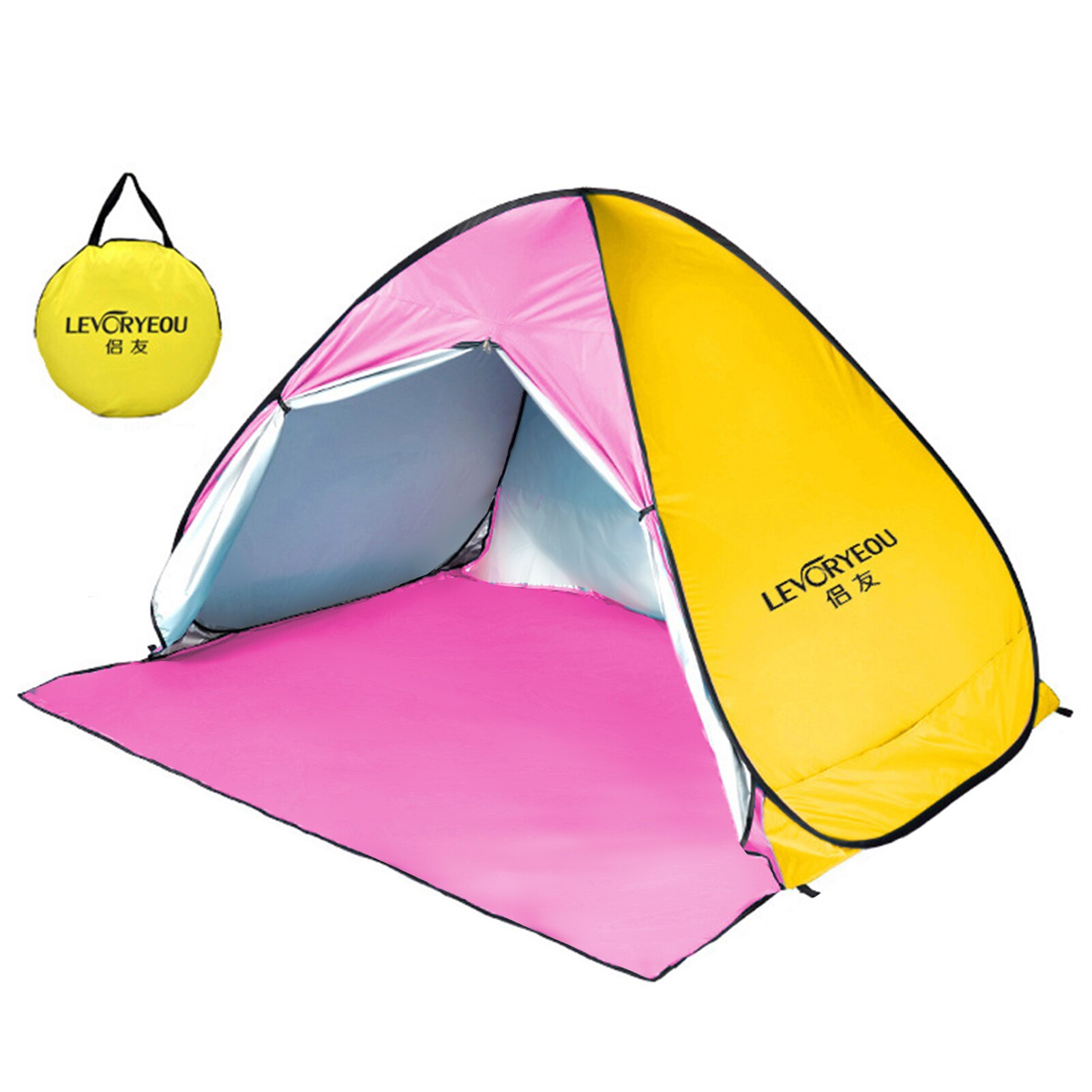 Cheap Goat Tents Outdoor Camping Tent Pop up Fun Play Tent Automatic Instant Tent UV Protection Tent Sun Shade Awning for Camping Beach Backyard Tents 